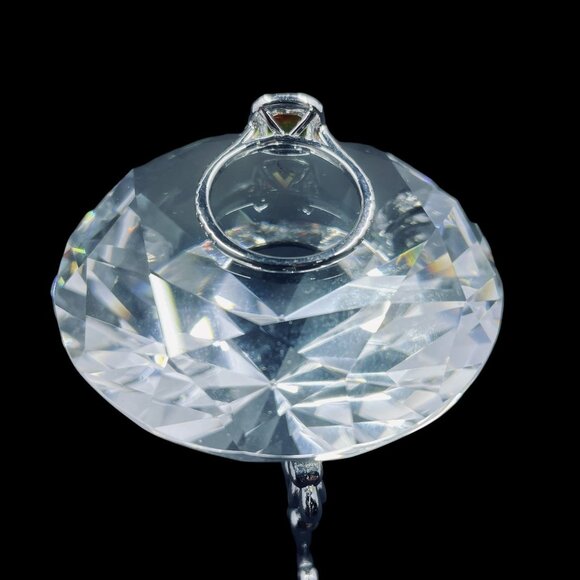 Bomb Party 925 Ring Mystic Topaz Halo Sterling Silver Size 8.5 Statement Jewelry - Picture 4 of 7